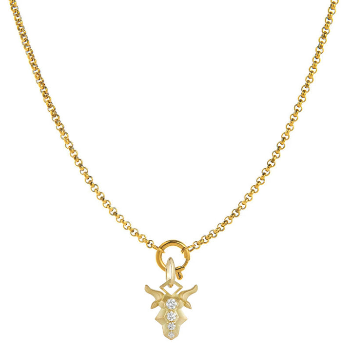 Diamond-Embellished Zodiac Symbol Necklace - Capricorn - image 10