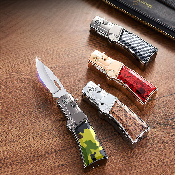2 In 1 Portable Multifunctional Folding Knife Lighter - image 3
