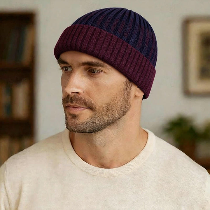 Men's Winter Warm Fleece-Lined Knitted Beanie Hat - image 0