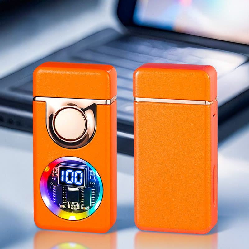 Men's Voice Gravity Sensor Dual Flame LED Display Lighter - Style #4 - image 11