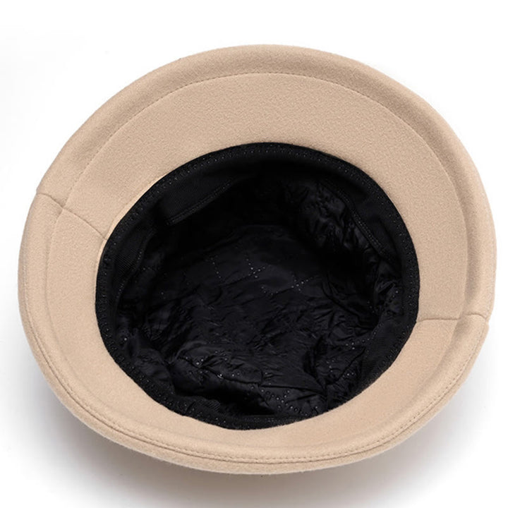 Women's Bowknot Decor Soft Felt Bucket Hat - image 6