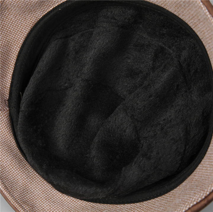 Women's Elegant Plaid Bowknot Rhinestone-trimmed Bucket Hat - image 6