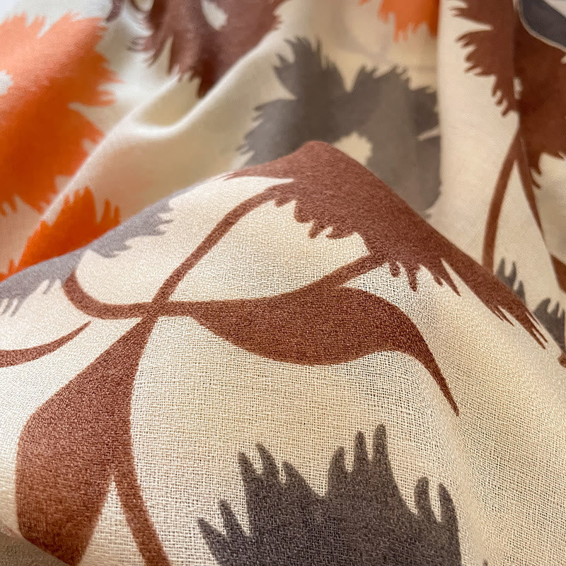 Women's Chic Floral Print Multi-Color Versatile Lightweight Scarf - image 8