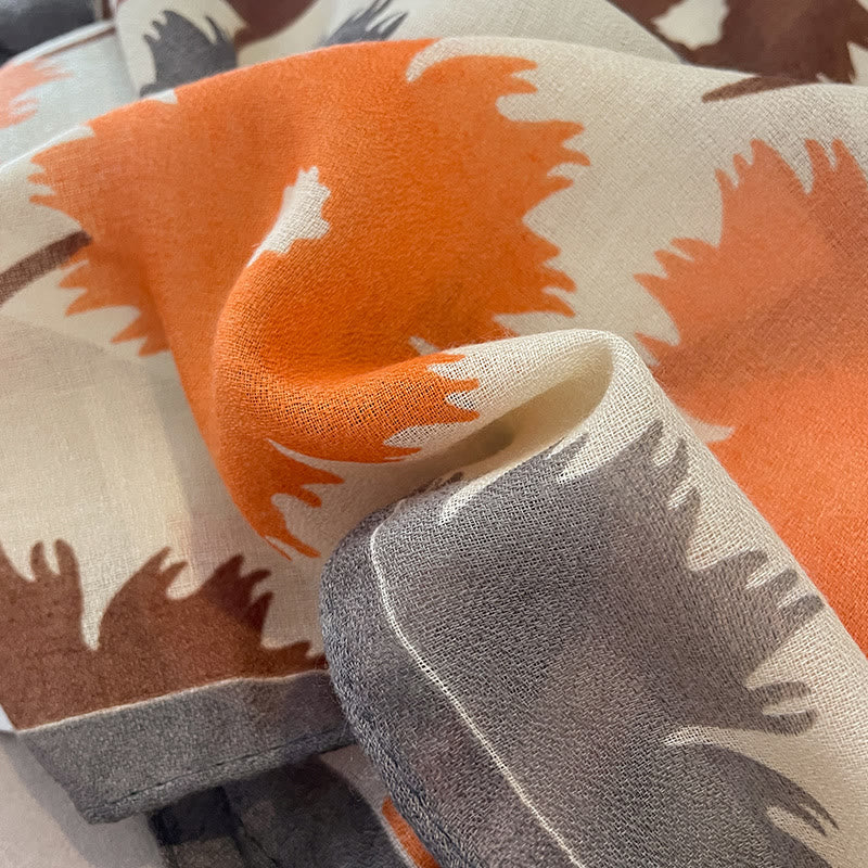 Women's Chic Floral Print Multi-Color Versatile Lightweight Scarf - image 9