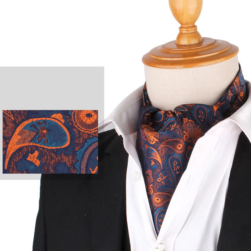 Men's British Retro Elegant Printed Cravat For Suit Shirt - Style #10 - image 12