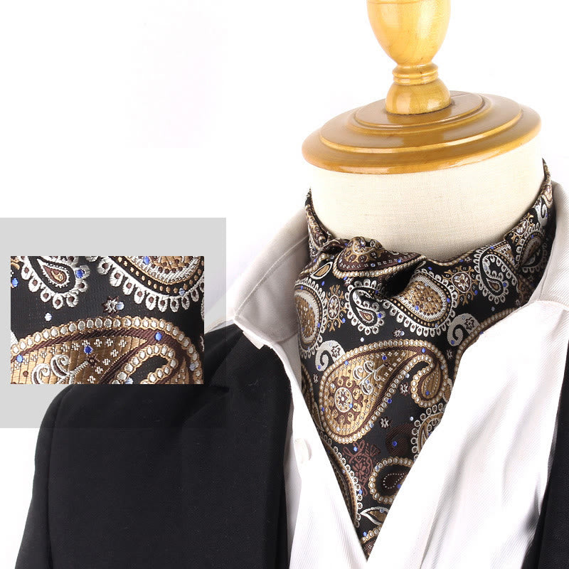 Men's British Retro Elegant Printed Cravat For Suit Shirt - Style #19 - image 21
