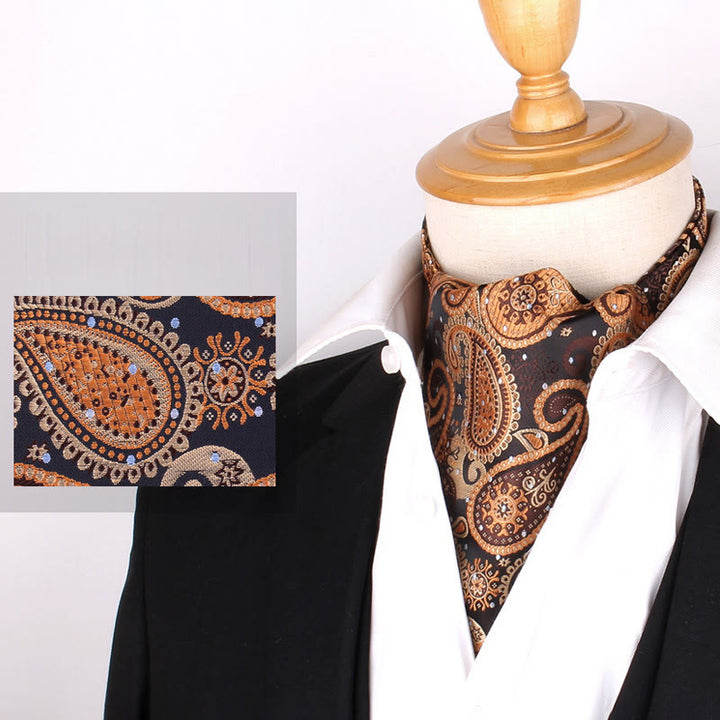 Men's British Retro Elegant Printed Cravat For Suit Shirt - Style #6 - image 8