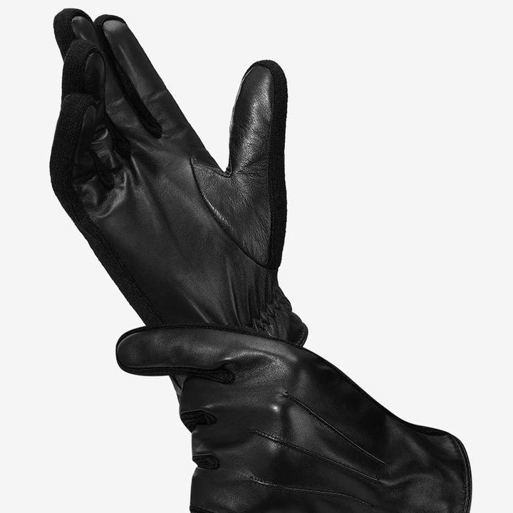 Men's Winter Leather Fleece-Lined Touchscreen Gloves - image 2