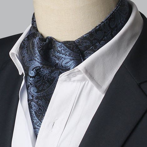 Men's Gorgeous Floral Patterned Suit Cravat - Style #7 - image 6