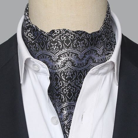 Men's Gorgeous Floral Patterned Suit Cravat - Style #14 - image 13