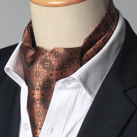 Men's Gorgeous Floral Patterned Suit Cravat - Style #2 - image 1