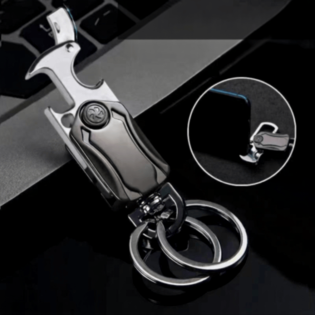 EDC-Tool Small Knife Bottle Opener Gyro Keychain - Keychain with Knife - image 0