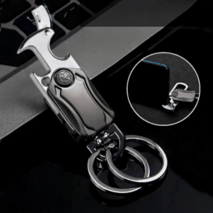 EDC-Tool Small Knife Bottle Opener Gyro Keychain - Keychain with Knife - image 0