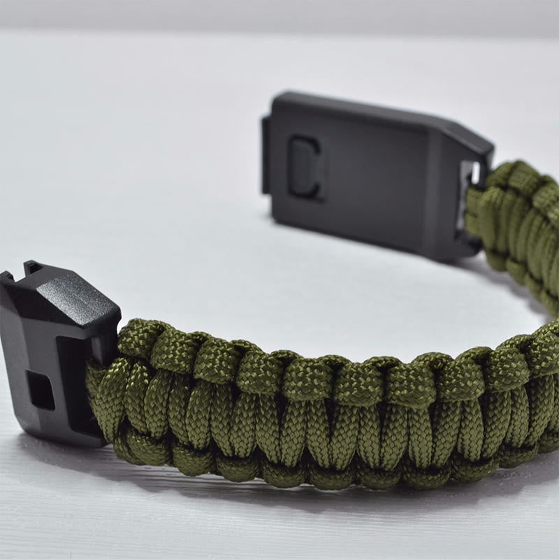 Outdoor Survival Whistle Woven Bracelet With Knife - Style #7 - image 8