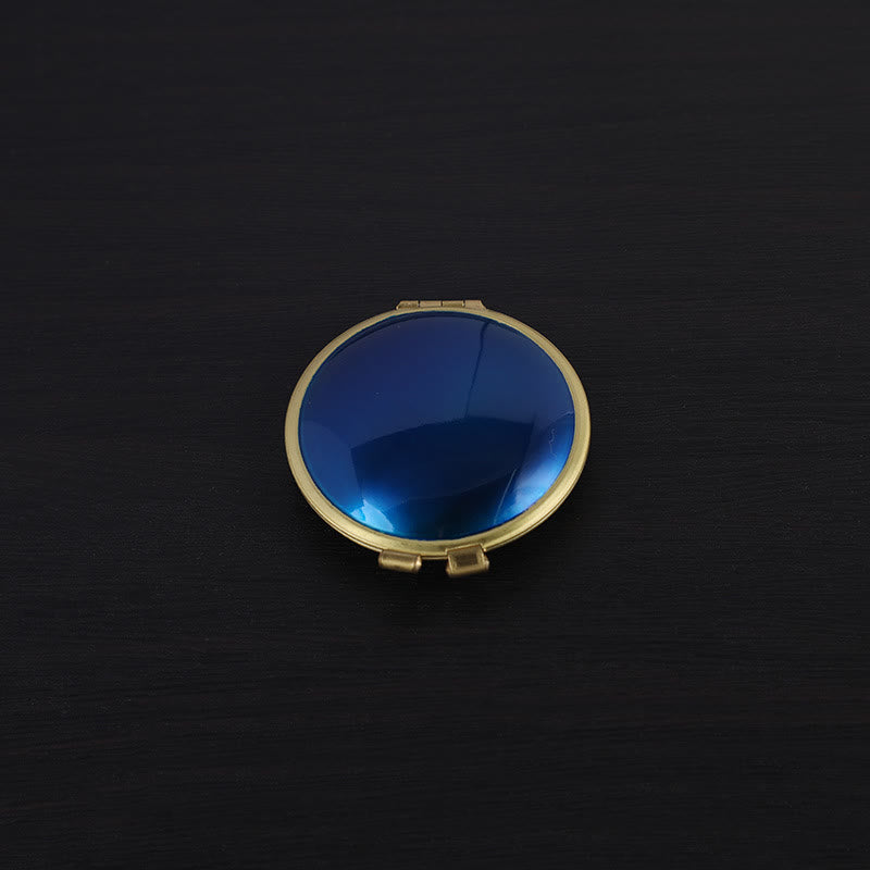 Creative Ladies Powder Box Refillable Kerosene Lighter - Blue - image 7