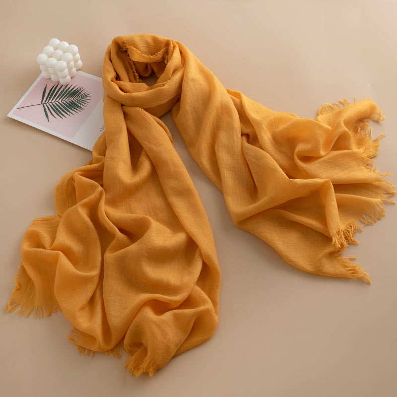 Women's Cloud-Soft Lightweight Breathable Multi-Color Versatile Fringed Scarf - Style #2 - image 1