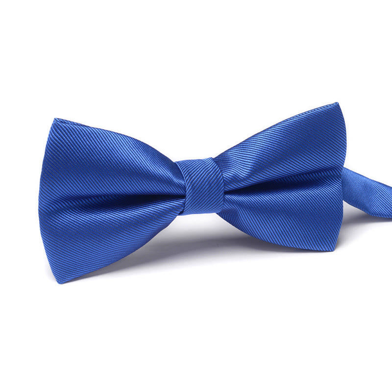 Men's Elegant Refined Sophisticated Stylish Dual-pattern Accented Formal Bow Tie - Style #26 - image 26
