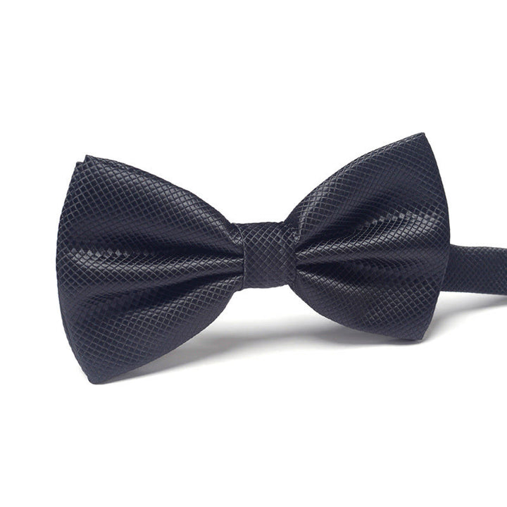 Men's Elegant Refined Sophisticated Stylish Dual-pattern Accented Formal Bow Tie - Style #30 - image 30