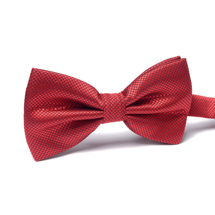 Men's Elegant Refined Sophisticated Stylish Dual-pattern Accented Formal Bow Tie - Style #31 - image 31