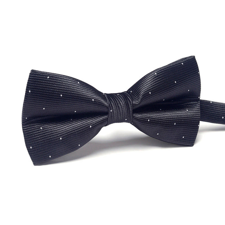 Men's Elegant Refined Sophisticated Stylish Dual-pattern Accented Formal Bow Tie - Style #20 - image 20