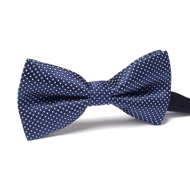 Men's Elegant Refined Sophisticated Stylish Dual-pattern Accented Formal Bow Tie - Style #9 - image 9