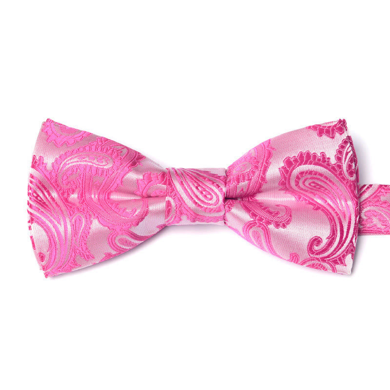 Men's Elegant Refined Sophisticated Stylish Dual-pattern Accented Formal Bow Tie - Style #7 - image 7