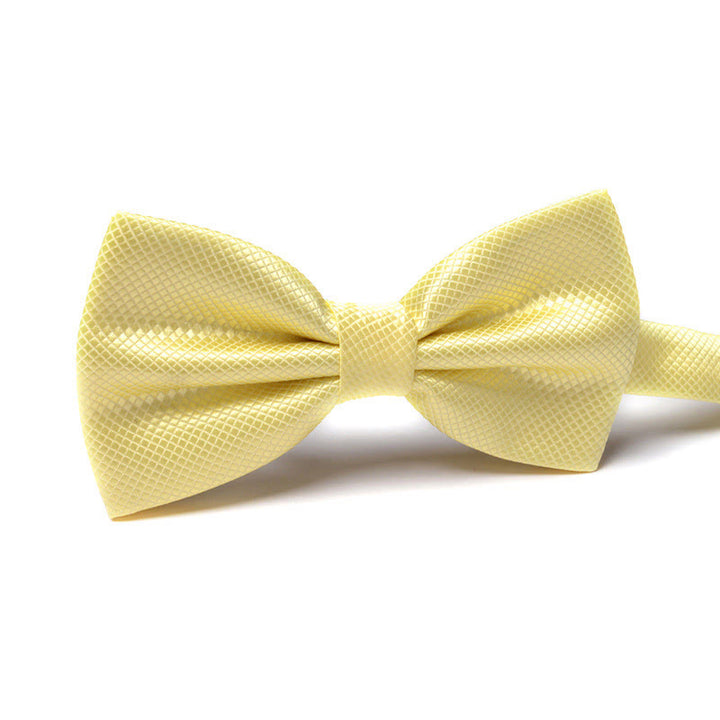 Men's Elegant Refined Sophisticated Stylish Dual-pattern Accented Formal Bow Tie - Style #32 - image 32