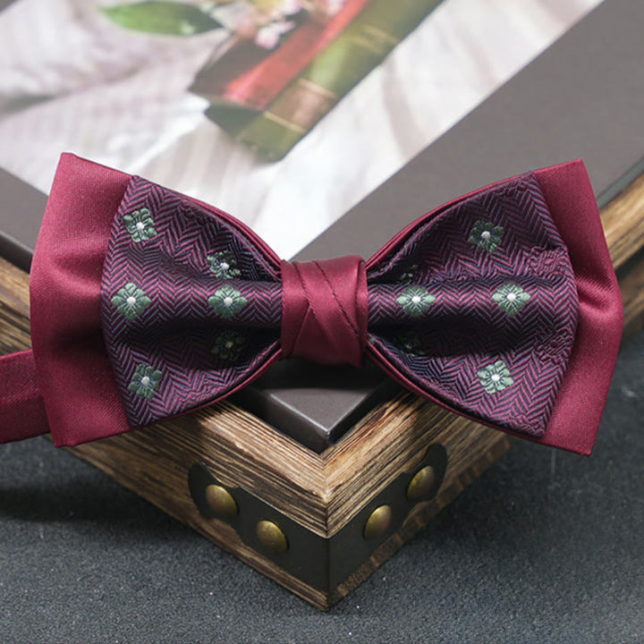 Men's Exquisite Refined Versatile Multi-pattern Upscale Formal Bow Tie - Style #4 - image 4