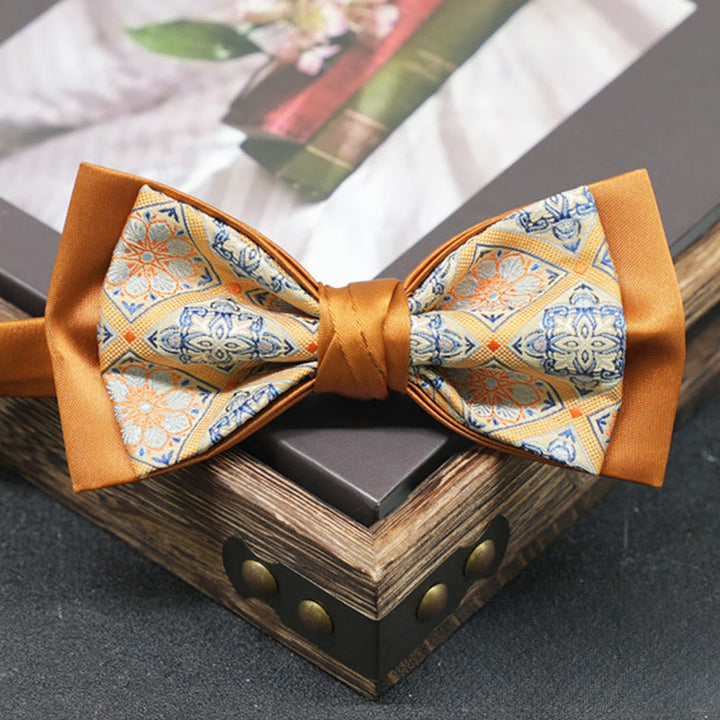 Men's Exquisite Refined Versatile Multi-pattern Upscale Formal Bow Tie - Style #2 - image 2