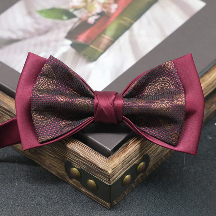 Men's Exquisite Refined Versatile Multi-pattern Upscale Formal Bow Tie - Style #13 - image 13