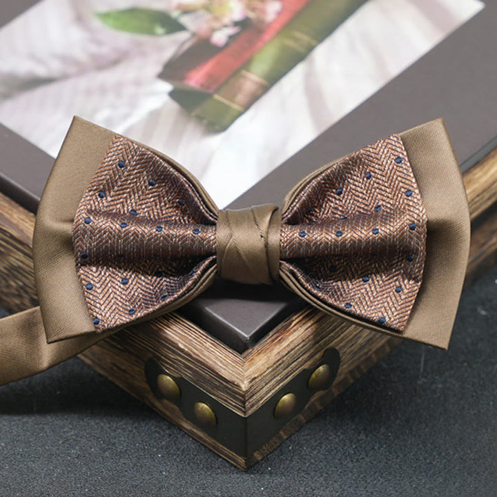 Men's Exquisite Refined Versatile Multi-pattern Upscale Formal Bow Tie - Style #10 - image 10