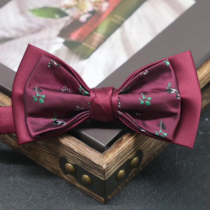 Men's Exquisite Refined Versatile Multi-pattern Upscale Formal Bow Tie - Style #3 - image 3