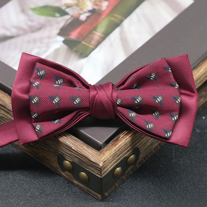 Men's Exquisite Refined Versatile Multi-pattern Upscale Formal Bow Tie - Style #2 - image 2