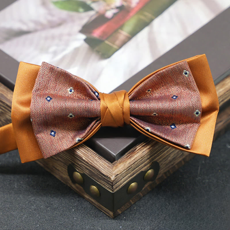 Men's Exquisite Refined Versatile Multi-pattern Upscale Formal Bow Tie - Style #11 - image 11