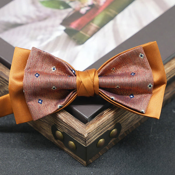 Men's Exquisite Refined Versatile Multi-pattern Upscale Formal Bow Tie - Style #12 - image 12