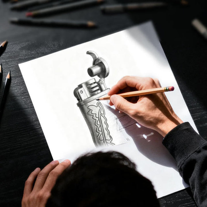 Bronze Cowboy Boot-Shaped Refillable Kerosene Lighter - image 2