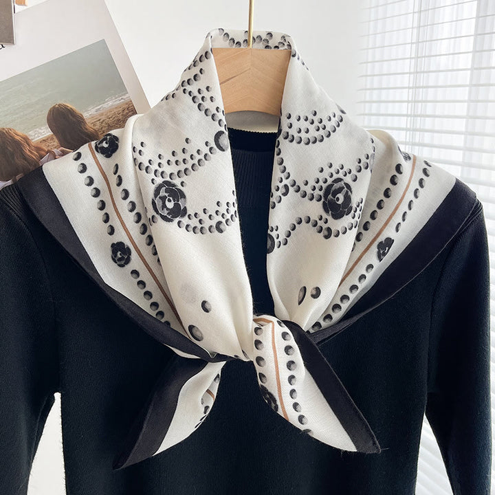 Women's Rich Printed Multi-Style Thin Square Scarf - Style #34 - image 33