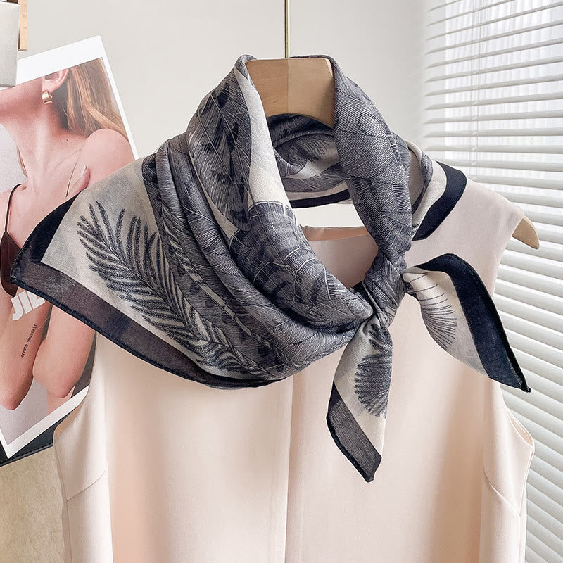 Women's Rich Printed Multi-Style Thin Square Scarf - Style #11 - image 10