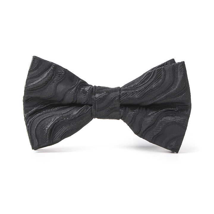 Men's Elegant Printed Formal Necktie Bow Tie Pocket Square - Bow Tie - Style #2 - image 2