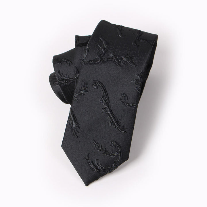 Men's Elegant Printed Formal Necktie Bow Tie Pocket Square - Necktie - Style #4 - image 7