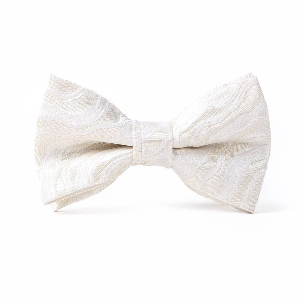 Men's Elegant Printed Formal Necktie Bow Tie Pocket Square - Bow Tie - Style #1 - image 1