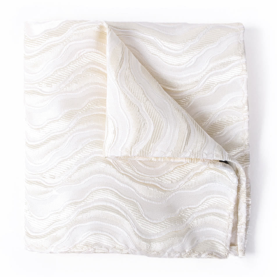 Men's Elegant Printed Formal Necktie Bow Tie Pocket Square - Pocket Square - Style #1 - image 13