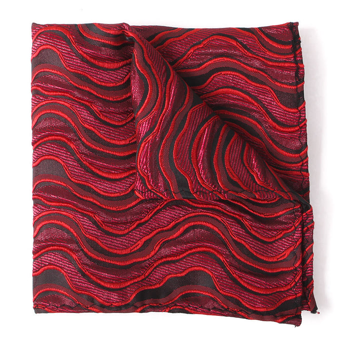 Men's Elegant Printed Formal Necktie Bow Tie Pocket Square - Pocket Square - Style #5 - image 17