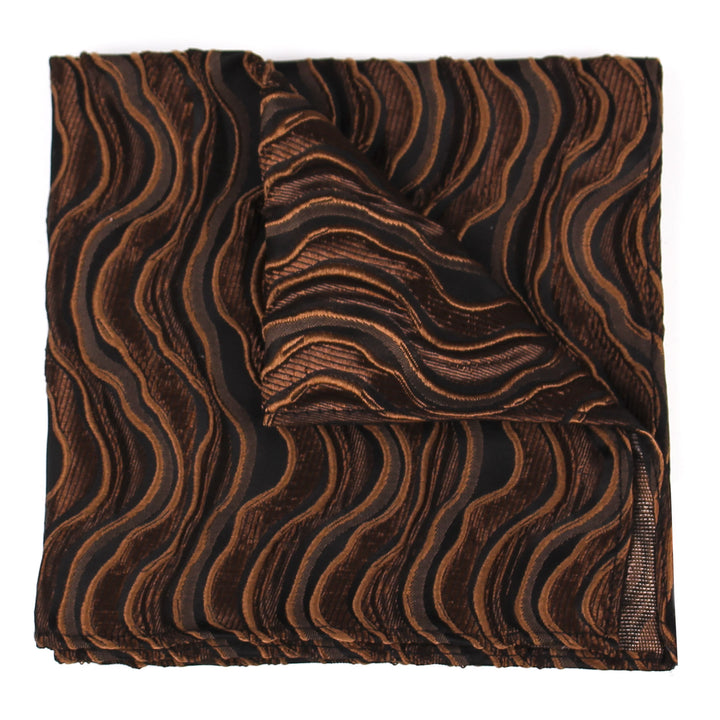 Men's Elegant Printed Formal Necktie Bow Tie Pocket Square - Pocket Square - Style #7 - image 19