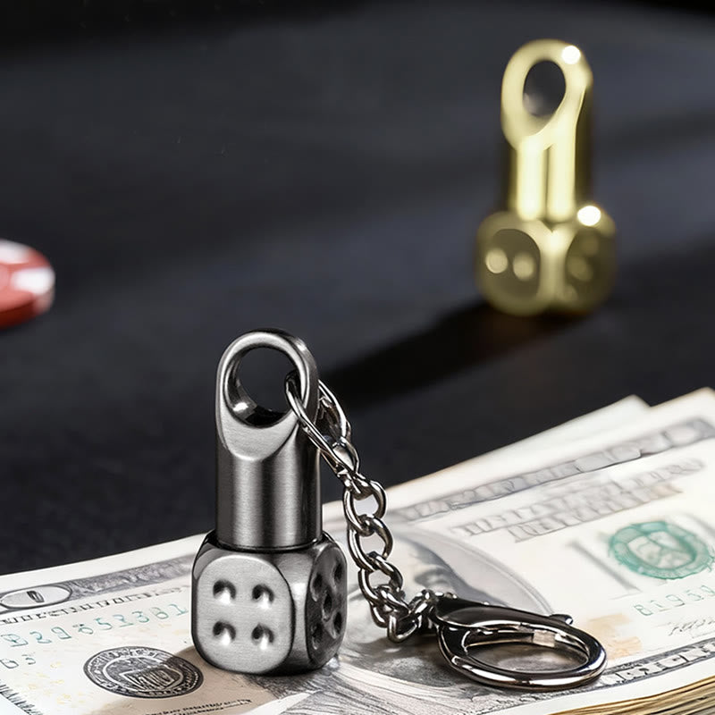 Classic Mini Dice Refillable Kerosene Lighter Keychain - image 4