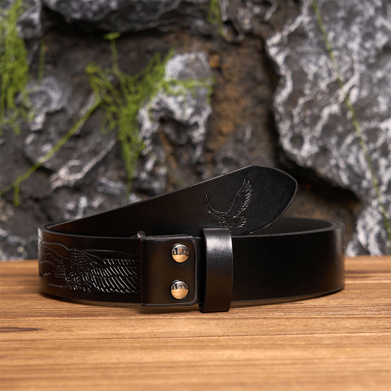 Men's Vintage Silver Oval Carved Golden Letter Buckle Leather Belt - Z - Black PU Leather Belt (40) - image 8