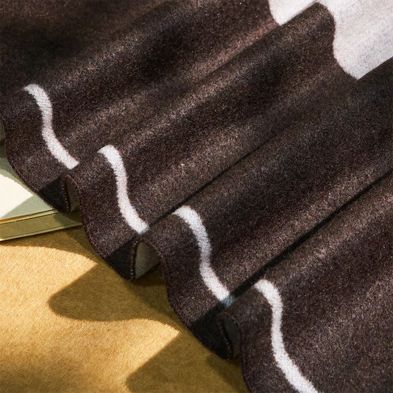 Men's Classic Striped Accent Warm Tassel Scarf - image 4