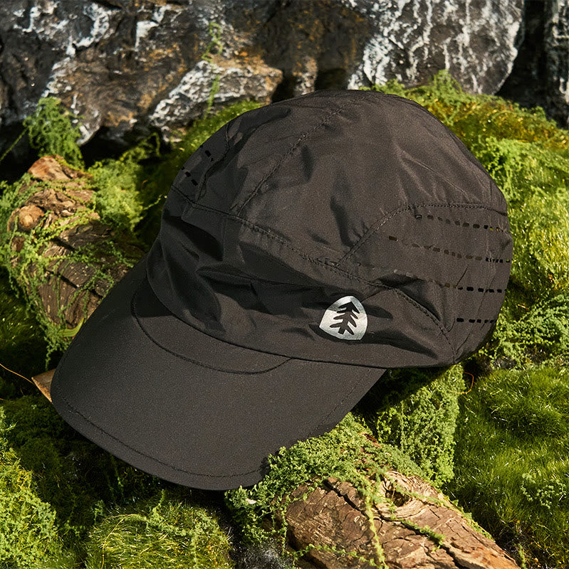 Solid Color Water-Resistant Outdoor Sports Baseball Cap - Black - Adjustable (About 21 5/8"-23 5/8") - image 0