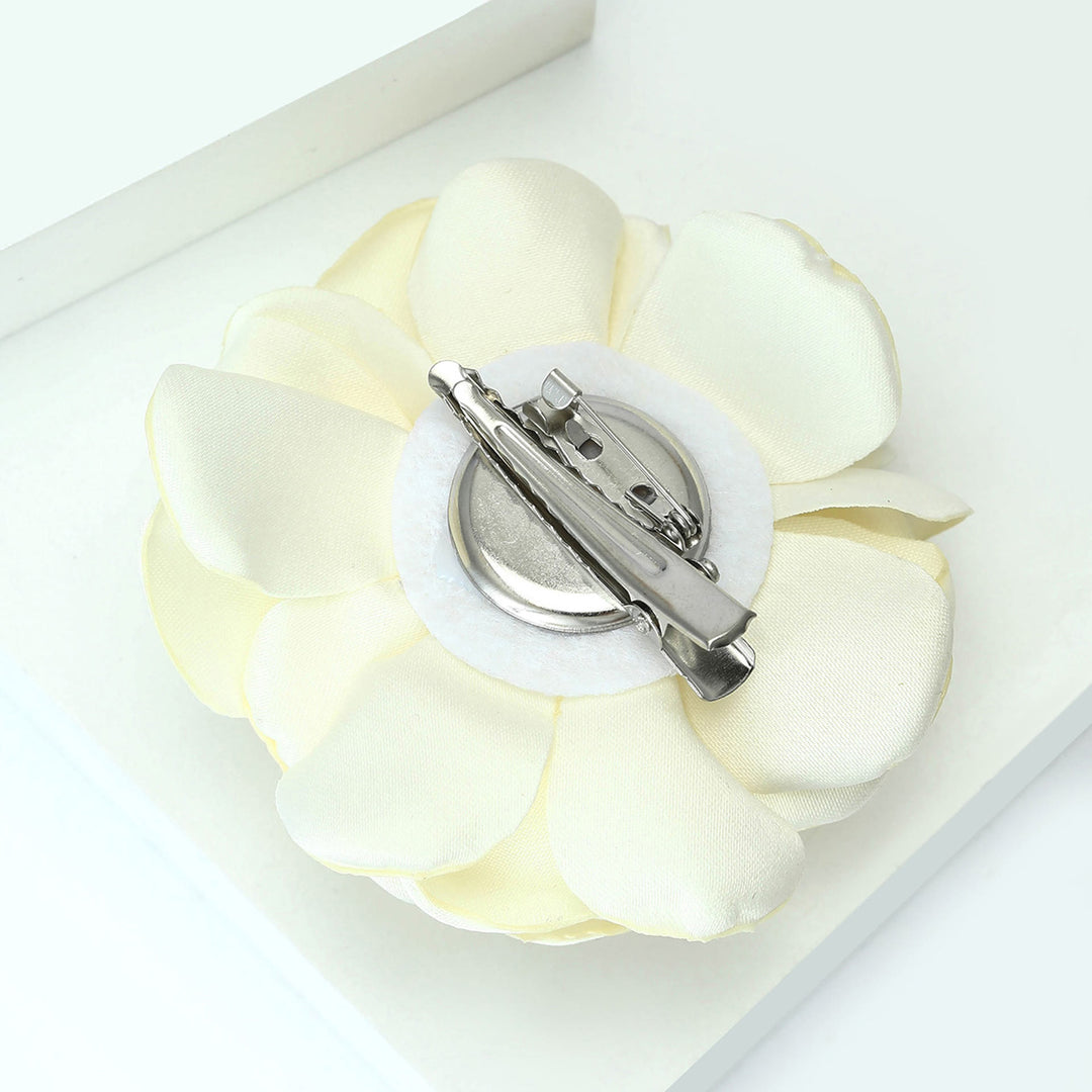 Lustrous Satin Elegant Rose Multi-color Brooch - image 13