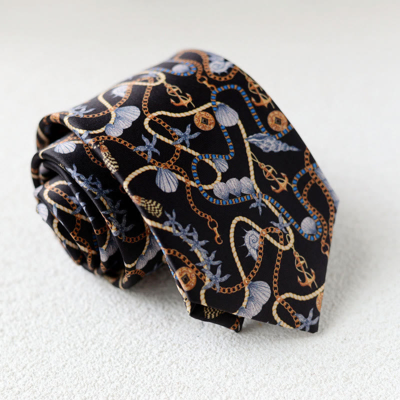 Men's Personalized Horse Printed Hand-Tie Green Necktie - Style #3 - image 5